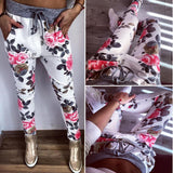 Fashion Casual Flower Printed Harem Pant