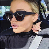 Vintage Women Cat Eye Tinted Color Lens