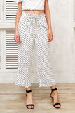 Wide Legs Capris Chic Casual Trousers